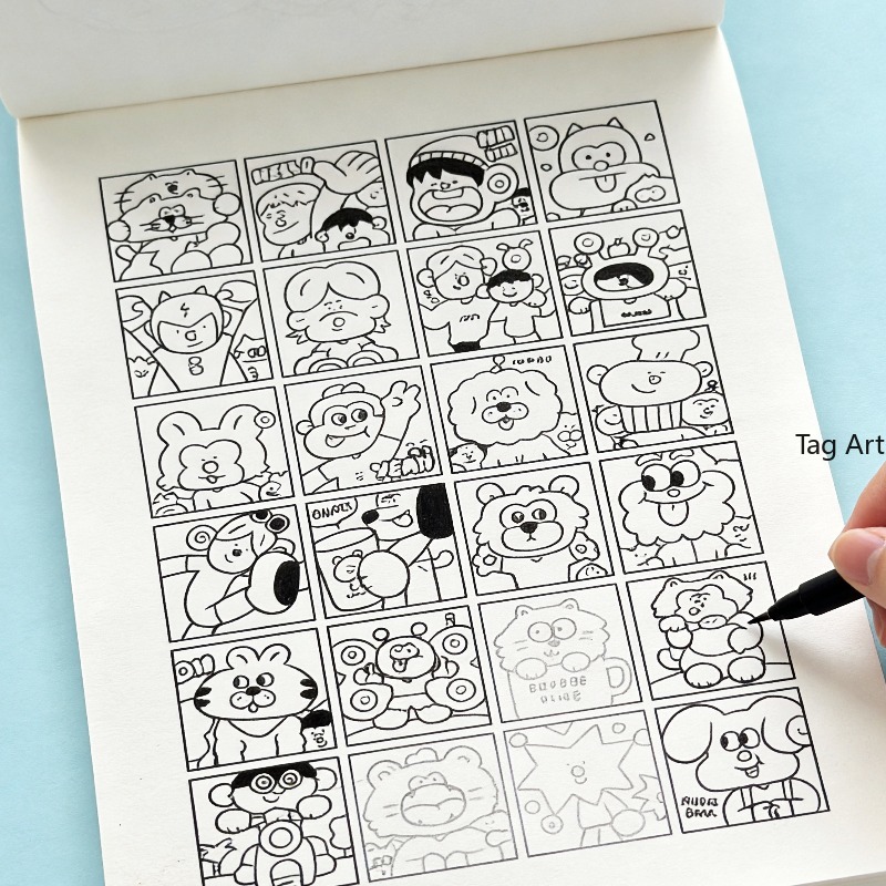 Food And Snacks Coloring Book - كتاب تلوين إبداعي لتخفيف التوتر، ألبوم