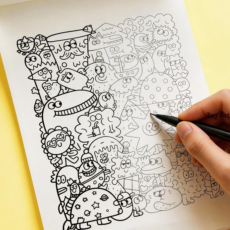 كتاب تلوين إبداعي لتخفيف التوت - مراجعة Food And Snacks Coloring Book وسعره