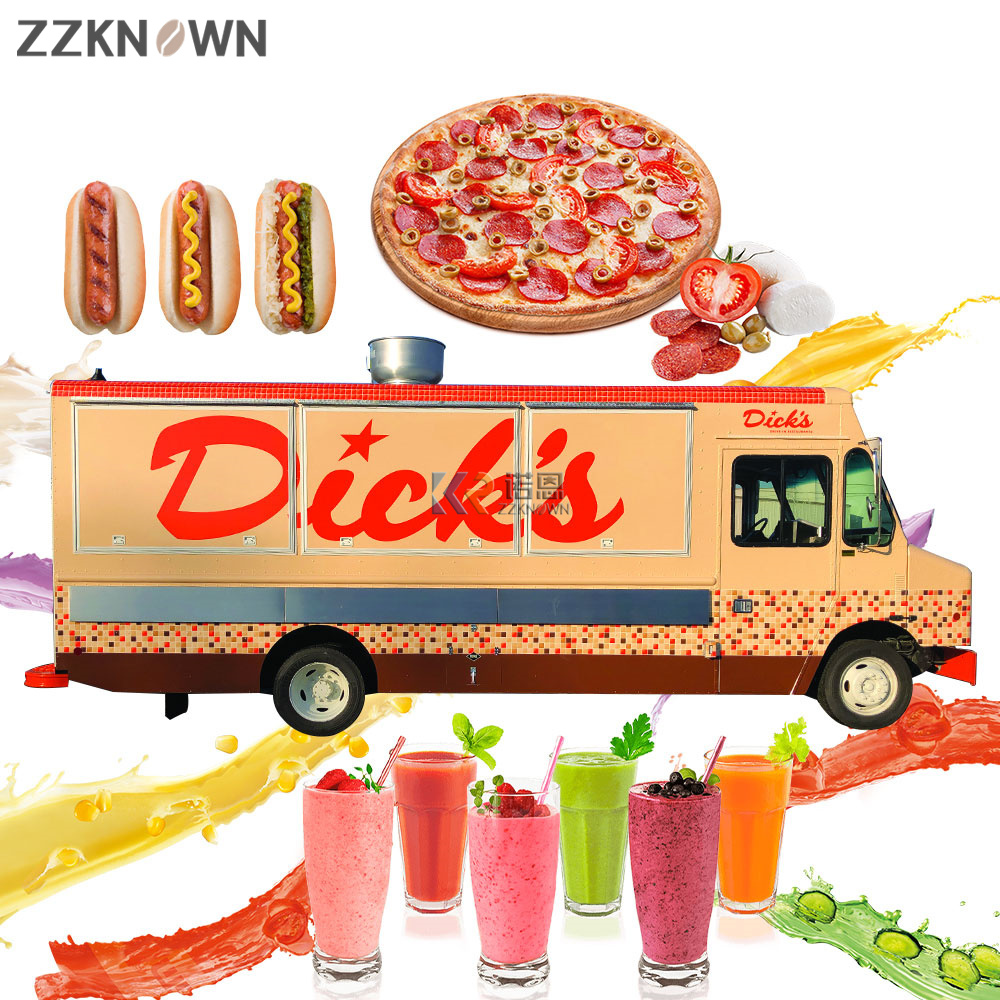 شاحنات طعام متنقلة معدات كاملة - مراجعة Fast Food With Snacks وسعره