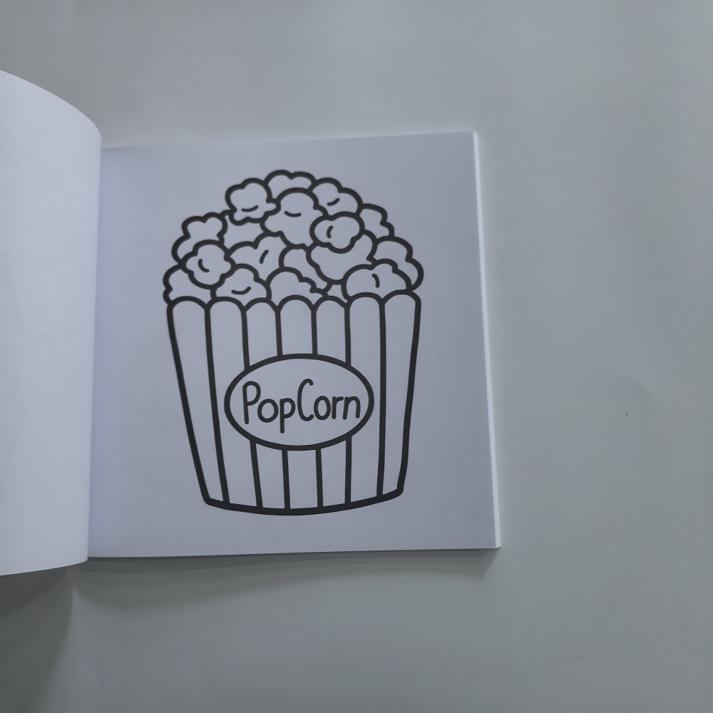 كتاب تلوين المشروبات والحلويات - مراجعة Food And Snacks Coloring Book وسعره