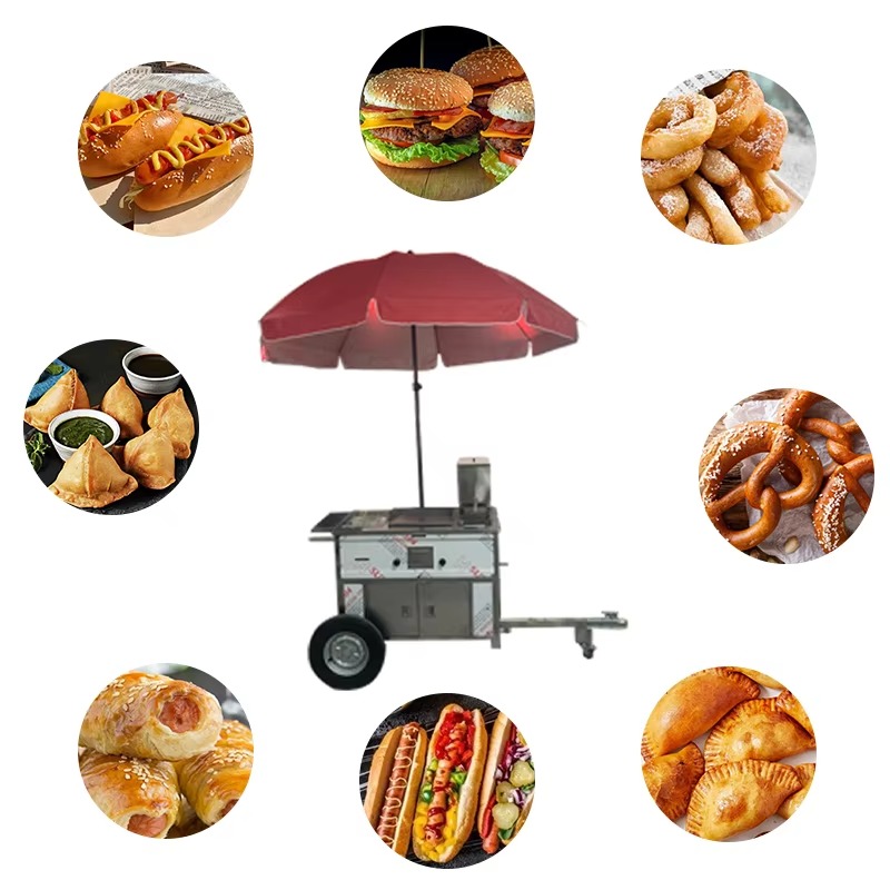 عربة طعام متنقلة قابلة للسحب م - مراجعة Fast Food With Snacks وسعره