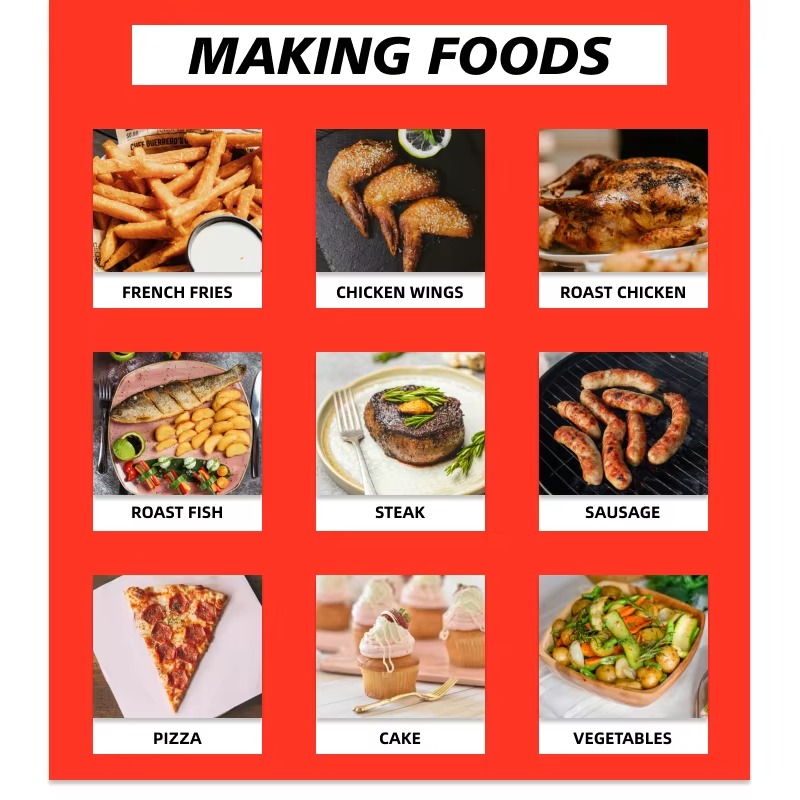 مقلاة هوائية سوداء سعة 10 لتر  - مراجعة Food Snacks Healthy وسعره