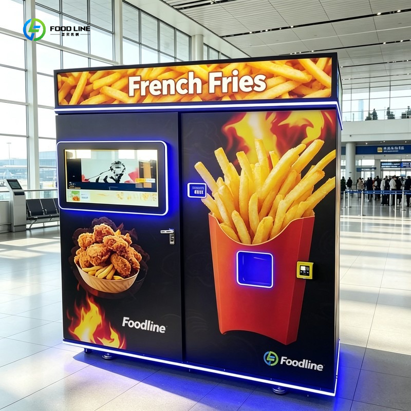 آلة بيع البطاطس المقلية التجار - مراجعة Fast Food With Snacks وسعره