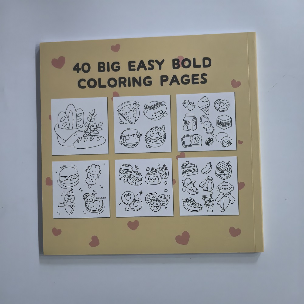كتاب تلوين سهل الجريء للمشروبا - مراجعة Food And Snacks Coloring Book وسعره