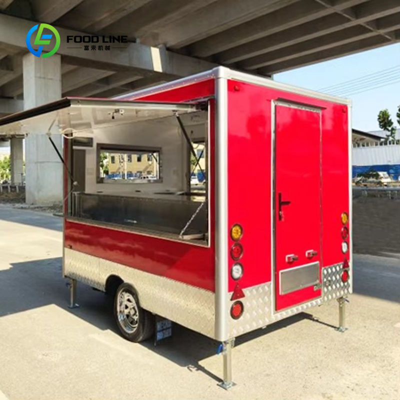 عربة طعام متنقلة مخصصة مجهزة ب - مراجعة Fast Food With Snacks وسعره