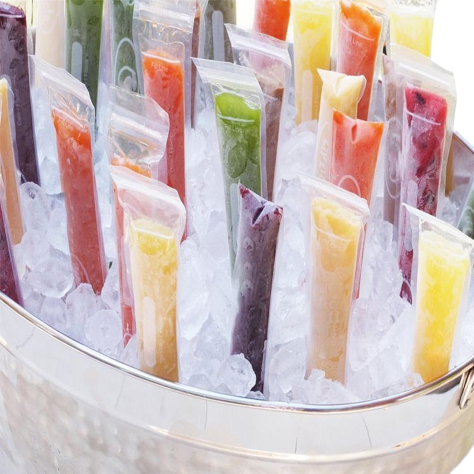 أكياس تجميد المصاصات 100 قطعة، - مراجعة Food Snacks Healthy وسعره
