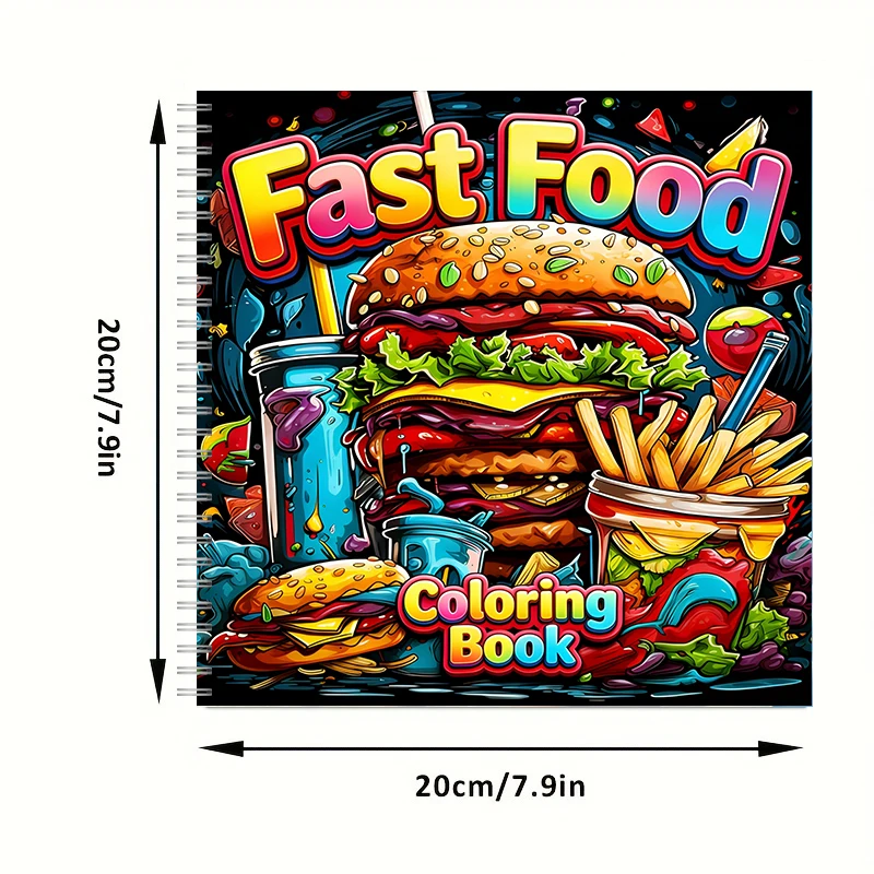 كتاب تلوين للبالغين بتصميمات ا - مراجعة Food And Snacks Coloring Book وسعره